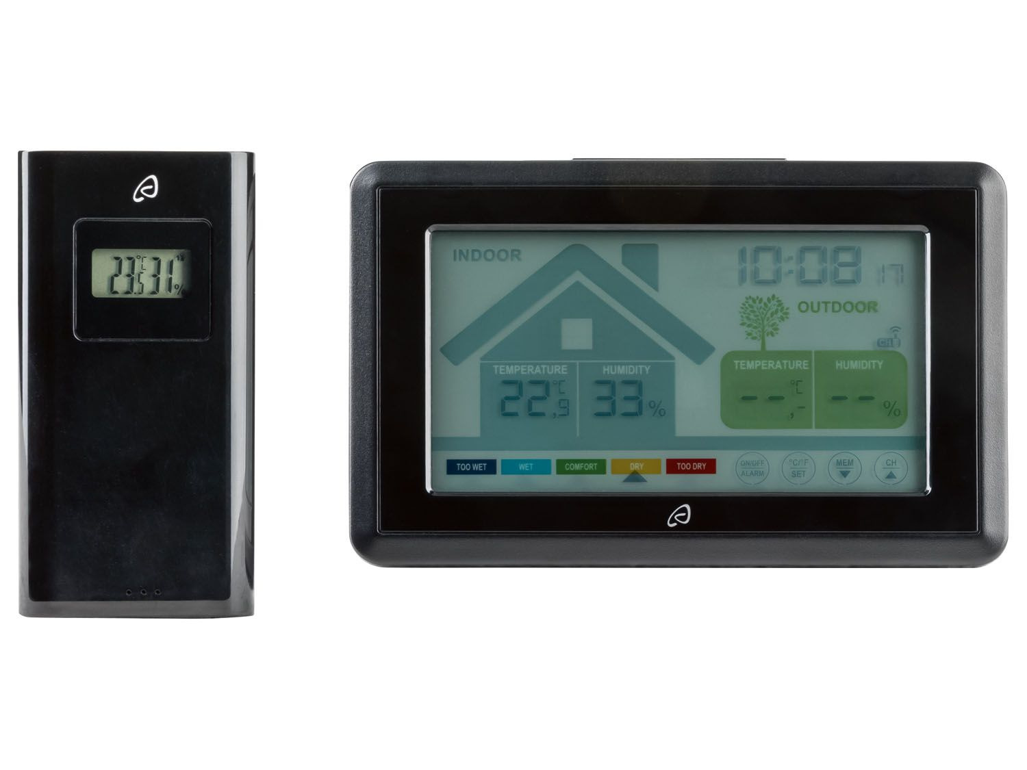 AURIOL® Hygrometer, mit Lüftungsempfehlung, Raumklimabewertung