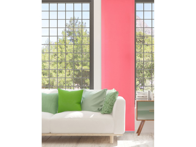 Gehe zu Vollbildansicht: mydeco Schiebevorhang »Basic«, 60 x 300 cm, halbtransparent, modern und leicht - Bild 73