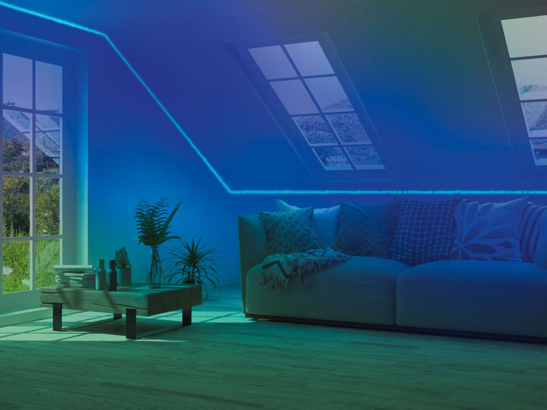 Gehe zu Vollbildansicht: Livarno Home LED-Band RGB, dimmbar, 10 m - Bild 2