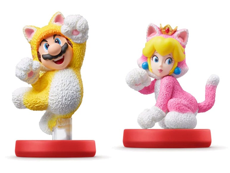 Gehe zu Vollbildansicht: Nintendo amiibo Doppelpack Katzen-Mario und Katzen-Peach - Bild 2