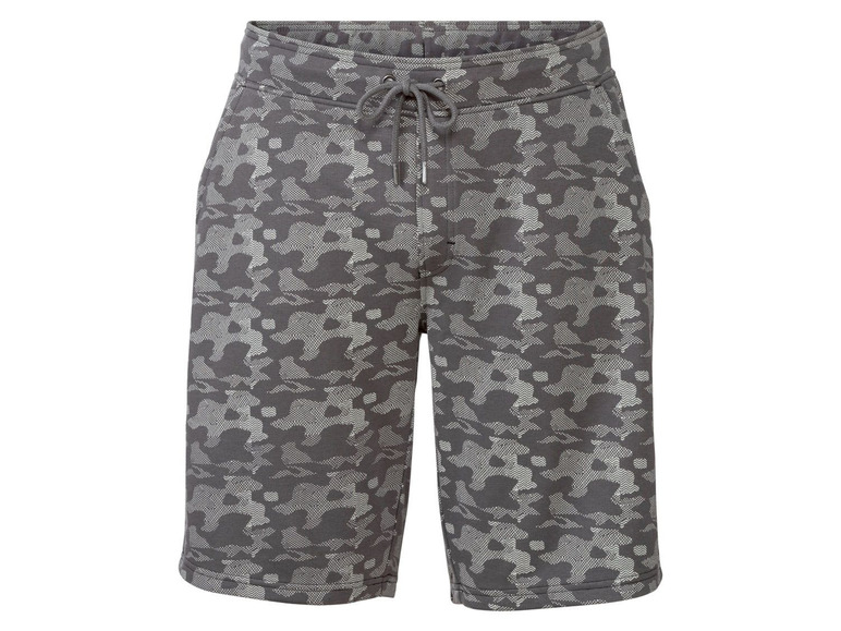 LIVERGY® Sweatbermuda Herren, Gummizugbund und Kordel
