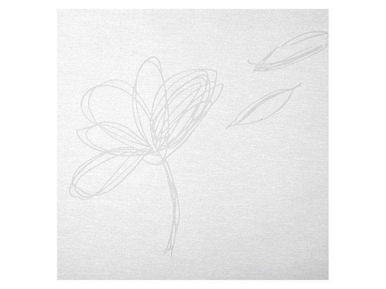 Gehe zu Vollbildansicht: mydeco Schiebevorhang »Flower«, weiss, halbtransparent, versch. Größen, modern und leicht - Bild 5