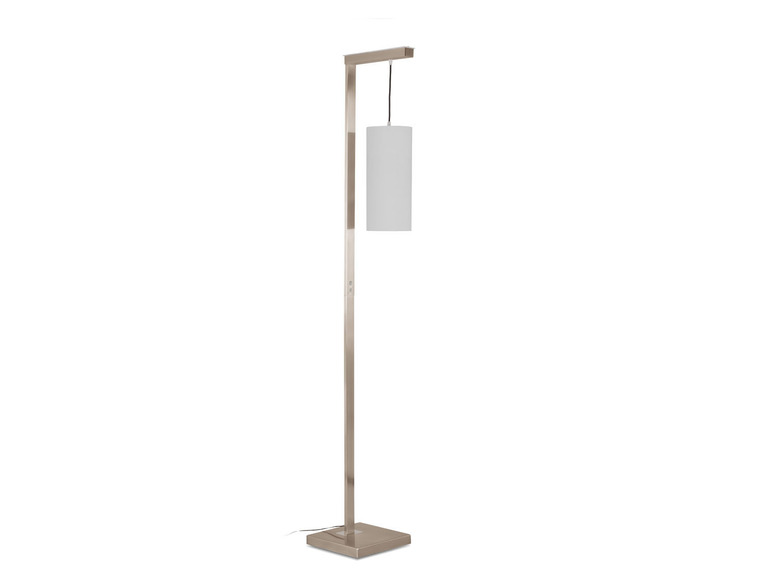 Go to full screen view: Livarno Home floor lamp LED, with textile shade and skylight - Image 1