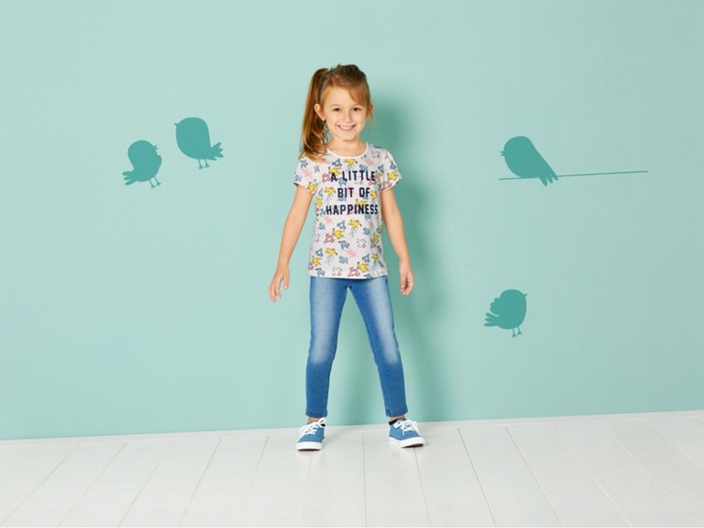 Gehe zu Vollbildansicht: LUPILU® Kleinkinder T-Shirt Mädchen, mit Rüschen oder Häkelspitze, aus reiner Baumwolle - Bild 6