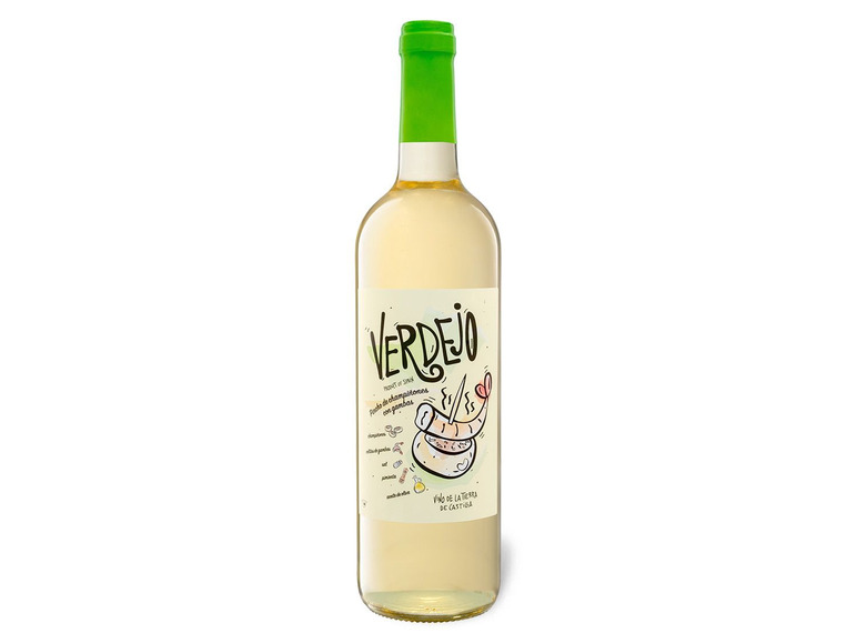 Gehe zu Vollbildansicht: Verdejo Vino de la Tierra de Castilla trocken, Weißwein 2019 - Bild 1
