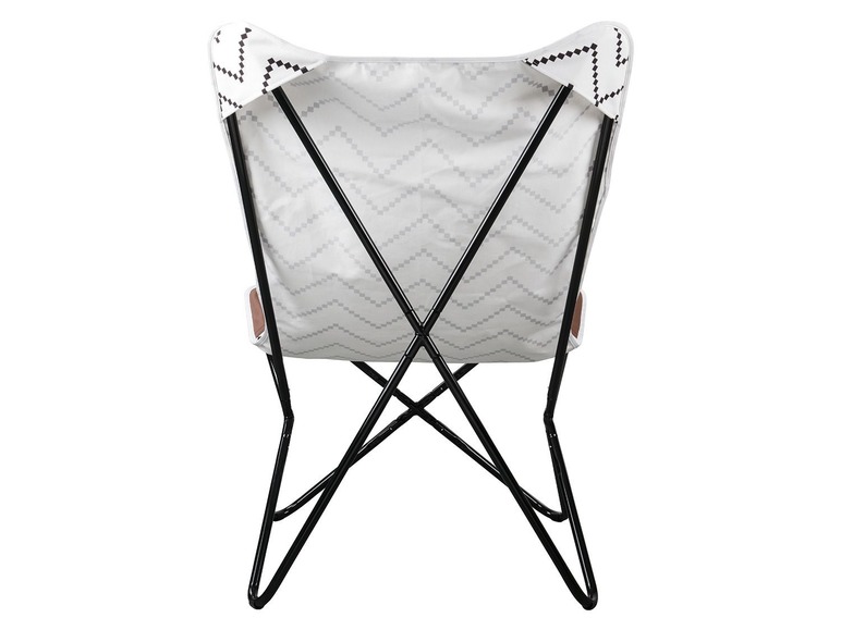 Gehe zu Vollbildansicht: LIVARNO LIVING® Butterfly Stuhl, mit stabilem Metallgestell und abnehmbarem Bezug - Bild 4