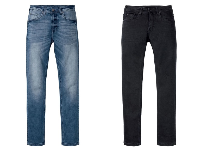 Gehe zu Vollbildansicht: LIVERGY® Jeans Herren, hochwertiger YKK-Markenreißverschluss, mit Baumwolle - Bild 1