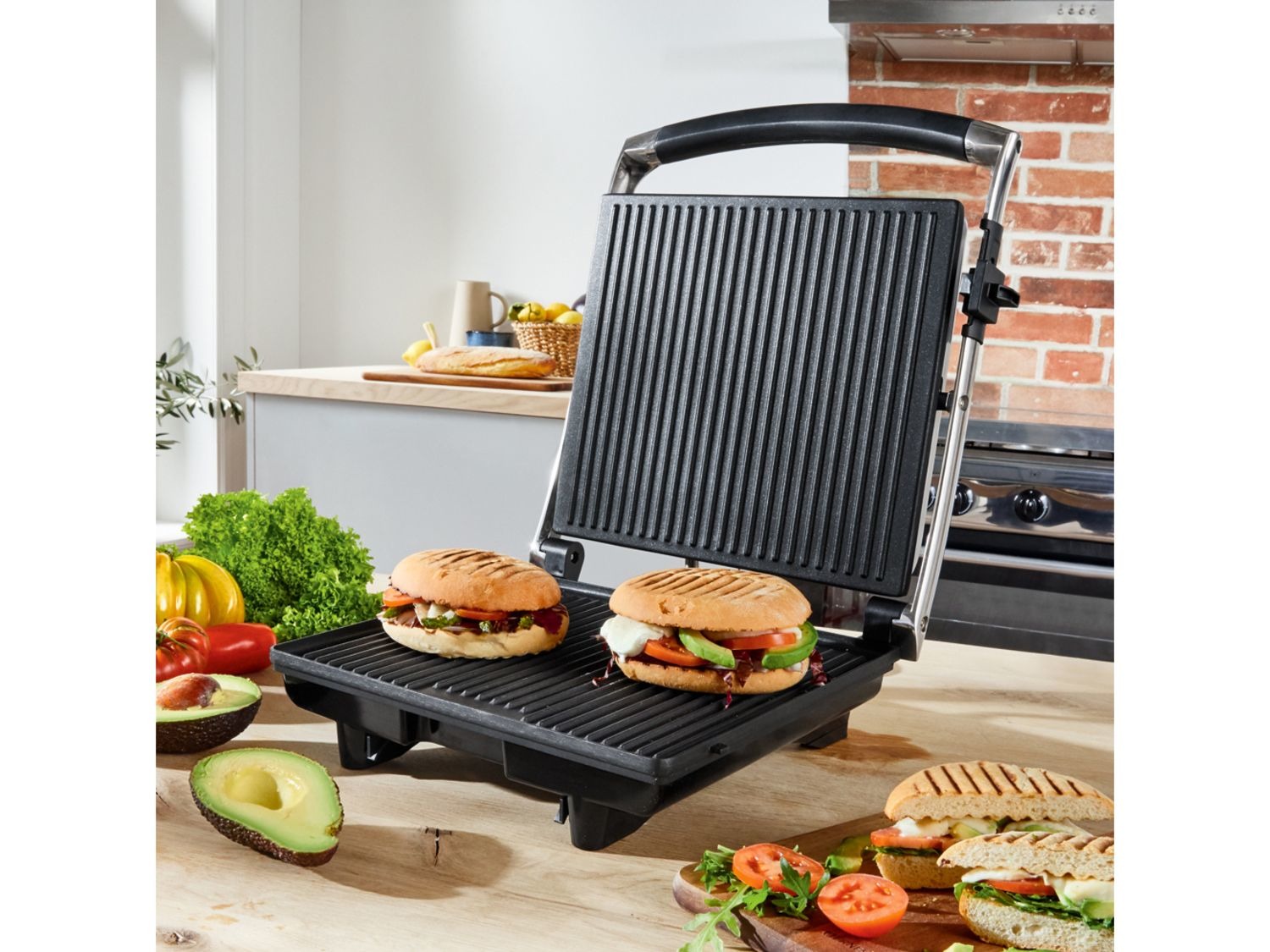 Silvercrest Kitchen Tools Paninigrill »SPM 2000 D2«, 2…