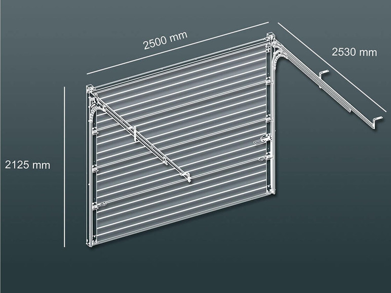 Schellenberg Sektional-Garagentor inkl. Antrieb, mit Korrisionsschutz u