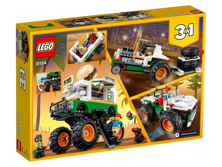 Gehe zu Vollbildansicht: LEGO® Creator 31104 »Burger-Monster-Truck« - Bild 2