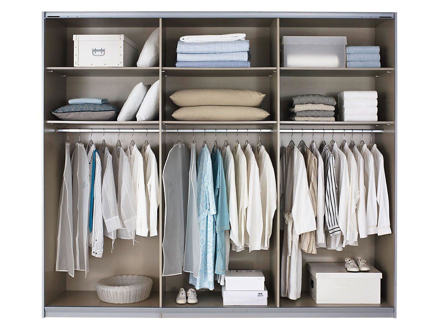 rauch ORANGE Schwebetürenschrank »Quadra«, mit Glas - Lidl.de