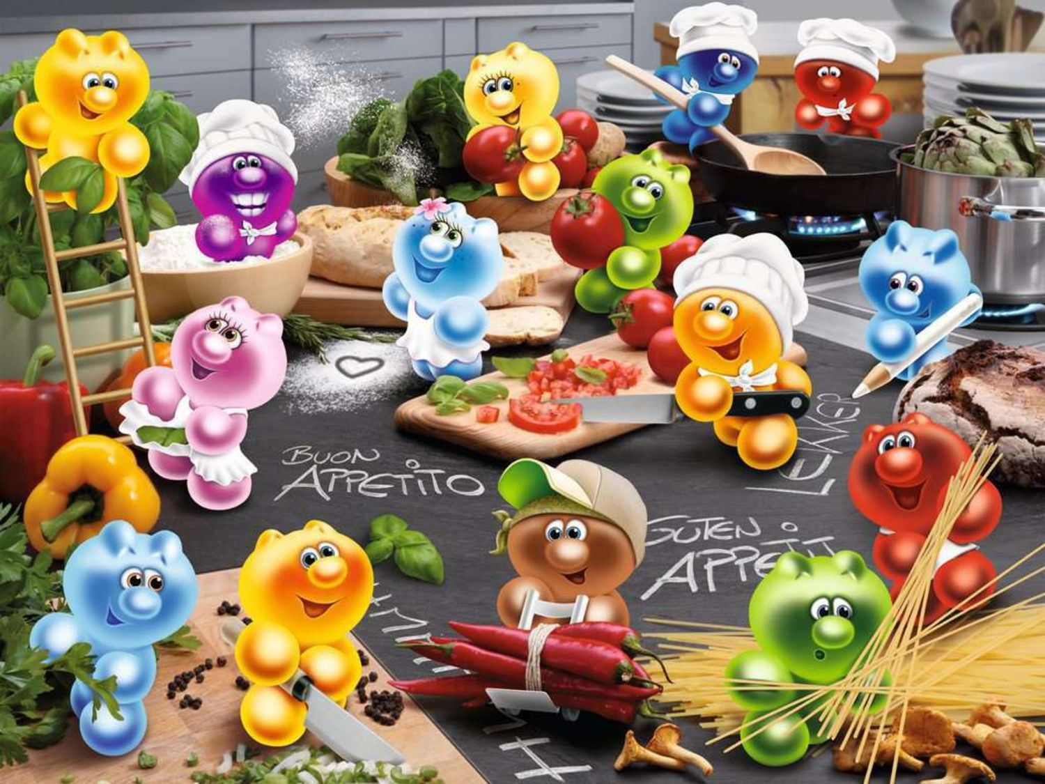 Ravensburger Puzzle Gelini Küche,Kochen,Leidenschaft