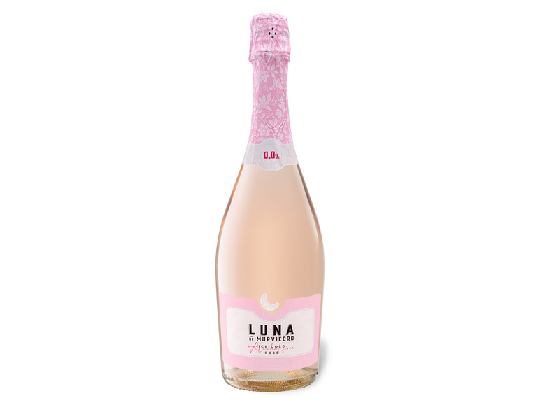 Gehe zu Vollbildansicht: Luna de Murviedro Ice Cold Sparkling Rosé, alkoholfreies Getränk auf Weinbasis - Bild 1