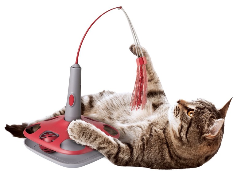 Gehe zu Vollbildansicht: ZOOFARI® Katzenspielzeug, elektrisch und interaktiv, Unterseite mit Gumminoppen - Bild 5