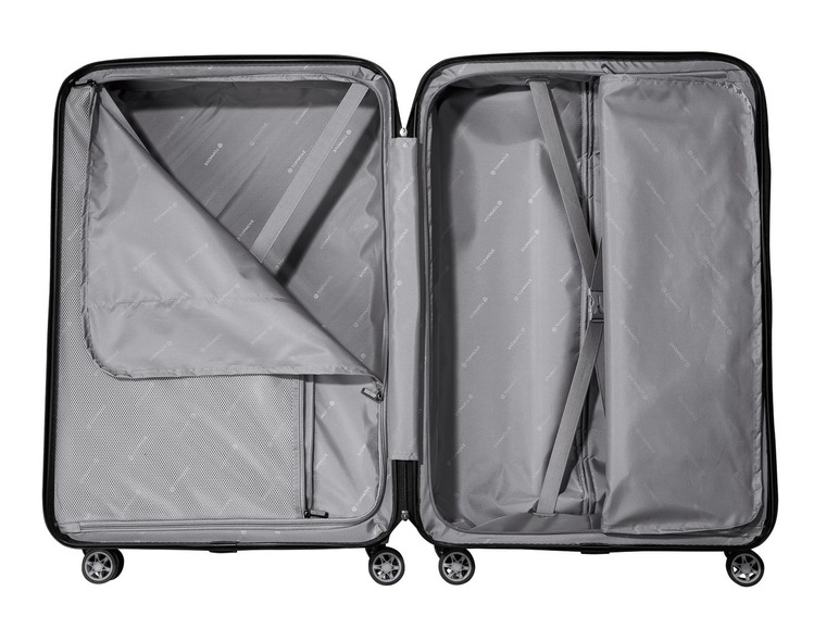 Gehe zu Vollbildansicht: TOPMOVE® Koffer, 90 l, aus Polycarbonat, 4 Komfort-Zwillingsrollen (360°), sehr leicht - Bild 8