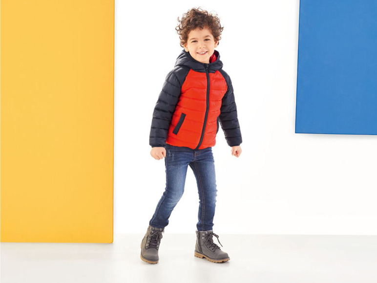 Gehe zu Vollbildansicht: LUPILU® Kleinkinder Lightweight Jacke Jungen, mit Taschen, Kapuze, wasserabweisend - Bild 7
