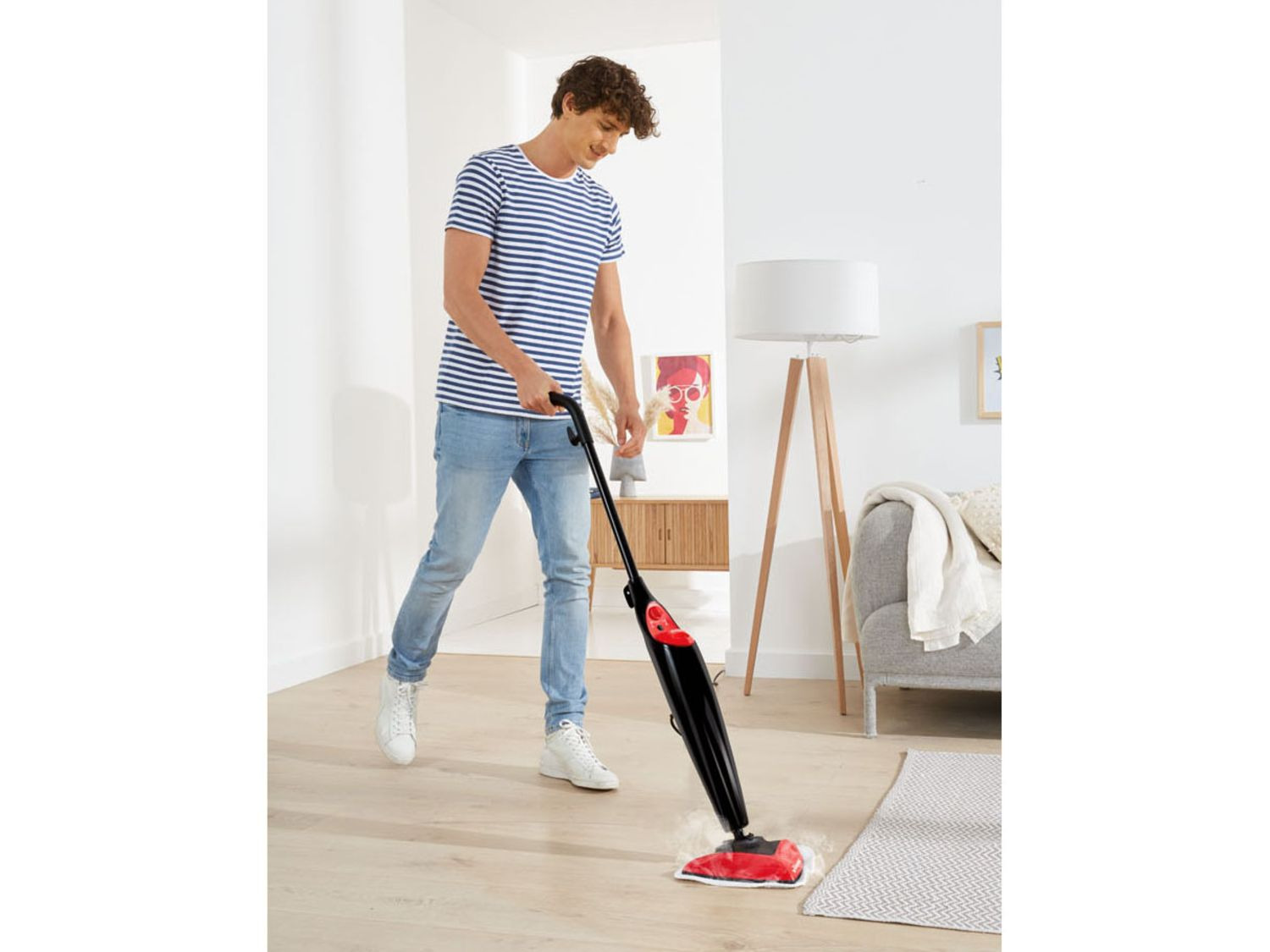 Vileda Dampfmop »Steam«, 1550 Watt, 400 ml Tankvolumen, inklusive 4