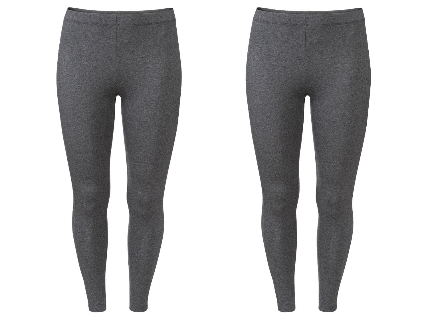 ESMARA® Leggings Damen, 2 Stück, mit Baumwolle und Ela…