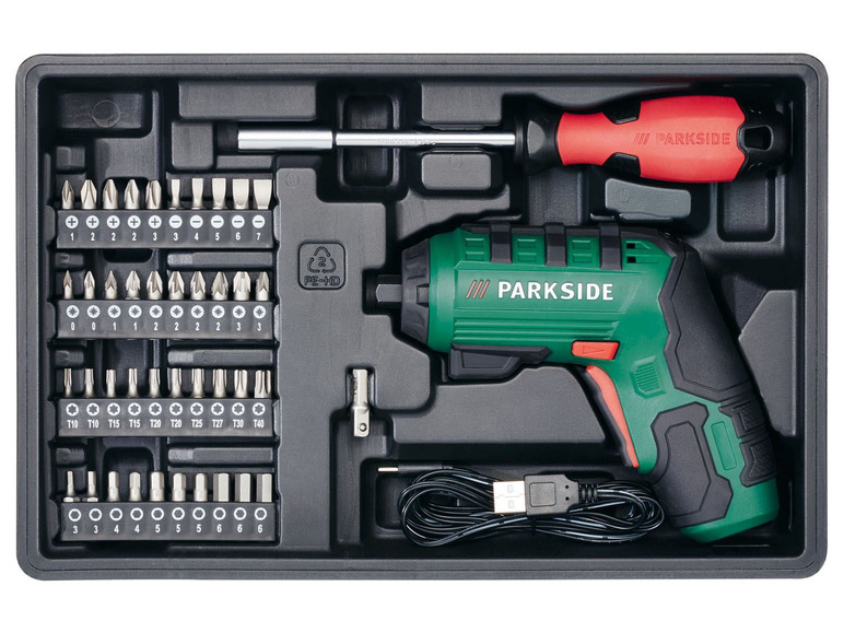 Gehe zu Vollbildansicht: PARKSIDE® Werkzeugbox Metall »PWBM A1«, mit 4V Akku - Bild 6