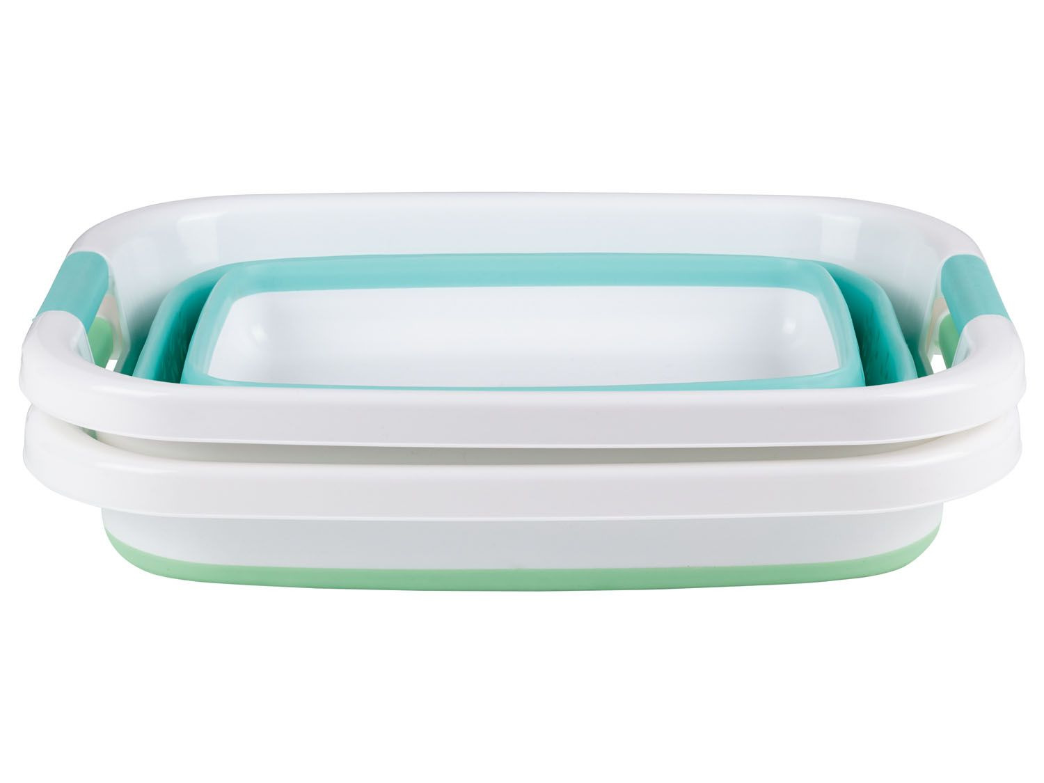 AQUAPUR® Wäschekorb, 17 l Fassungsvermögen, faltbar, rutschfeste Griffe