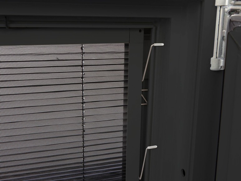 Gehe zu Vollbildansicht: wip Insektenschutz Plissee für Fenster, extra dünne Profile, 100 x 120 cm - Bild 14