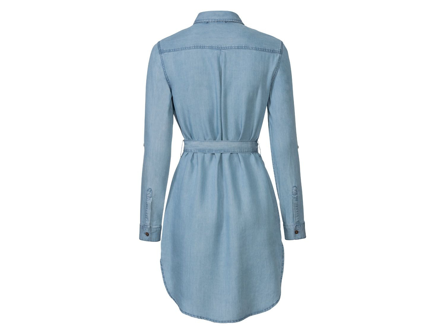 Esmara Kleid Damen Mit Kellerfalte Am Rucken Aus Reinem Lyocell Lidl De 