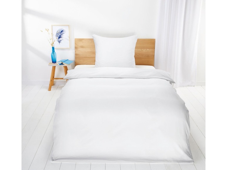 Gehe zu Vollbildansicht: MERADISO® Damast Bettwäsche, 135 x 200 cm, mit Hotelverschluss, aus reiner Baumwolle - Bild 6