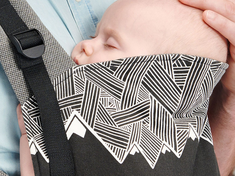 Gehe zu Vollbildansicht: Kinderkraft Babytrage »Milo«, vor dem Bauch & auf dem Rücken tragbar, ergonomisches Design - Bild 19