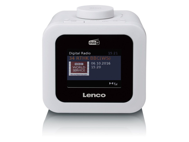 Gehe zu Vollbildansicht: Lenco CR-620 DAB+/FM Stereo Uhrenradio mit Farbdisplay - Bild 2