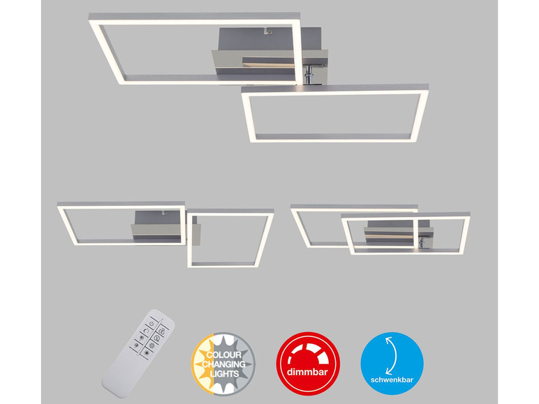 Gehe zu Vollbildansicht: Briloner CCT LED Design Deckenleuchte, Lichttemperatur + Helligkeit regulierbar - Bild 28