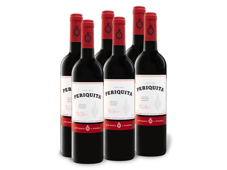 Gehe zu Vollbildansicht: 6 x 0,75-l-Flasche Weinpaket Periquita Peninsula de Setubal, Rotwein - Bild 1