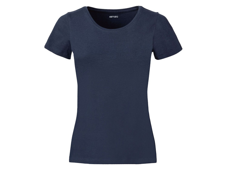 Gehe zu Vollbildansicht: ESMARA® T-Shirt Damen, 2 Stück, mit Rundhalsausschnitt - Bild 5