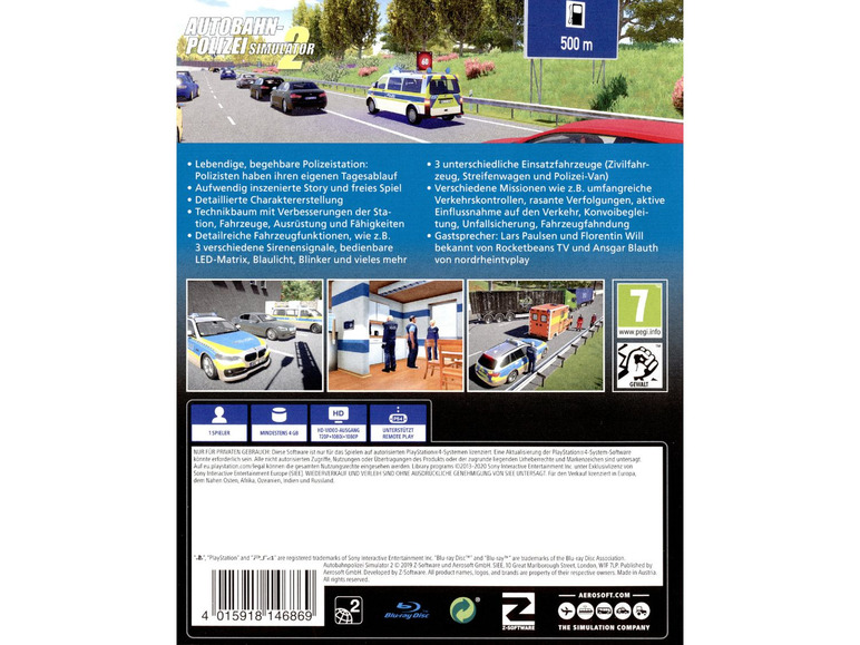 Gehe zu Vollbildansicht: NBG Autobahn-Polizei Simulator 2 - Konsole PS4 - Bild 2
