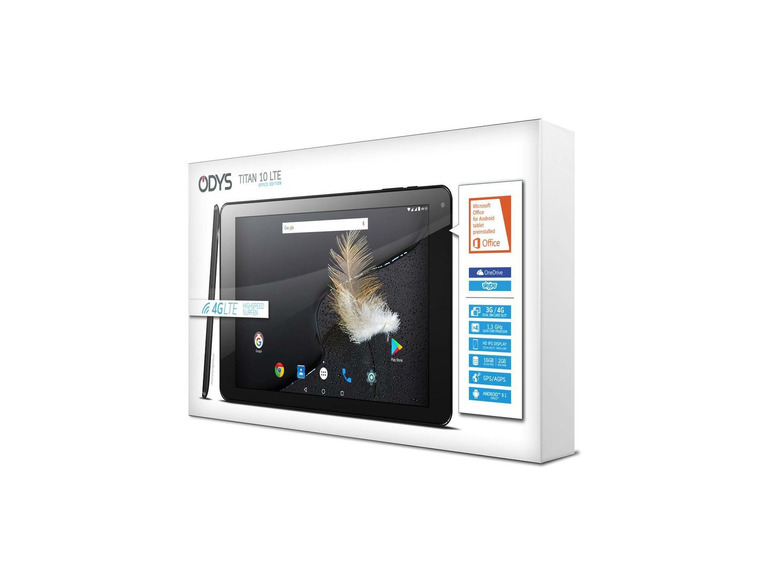 Gehe zu Vollbildansicht: ODYS TITAN 10 LTE Tablet, 2GB RAM, 16GB Speicher, Wi-Fi, Android 8.1, DUAL SIM LTE - Bild 4