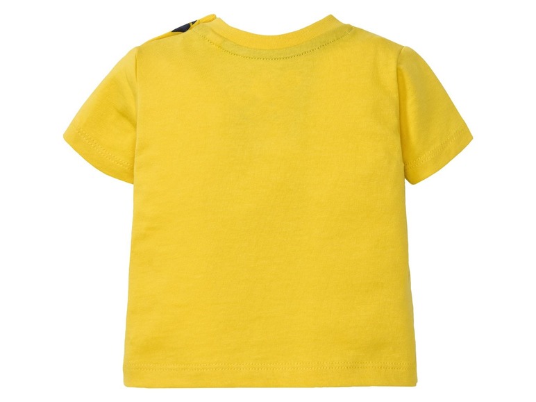 Gehe zu Vollbildansicht: LUPILU® Baby T-Shirt Jungen, 2 Stück, mit Schulterknöpfung, aus reiner Baumwolle - Bild 5