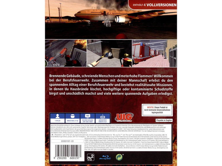 Gehe zu Vollbildansicht: UIG GmbH Firefighters - The Compilation - Konsole PS4 - Bild 2