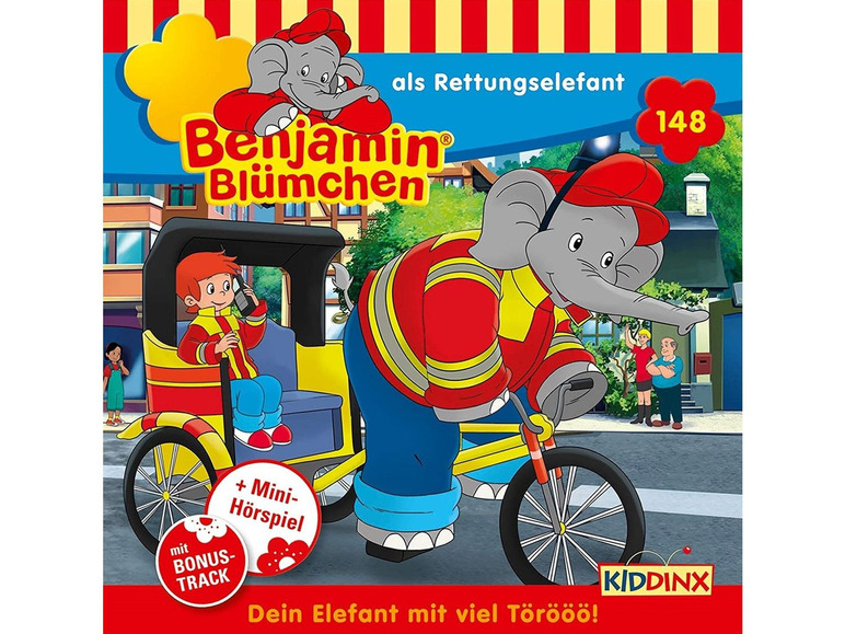 Gehe zu Vollbildansicht: Kiddinx Media GmbH Benjamin Blümchen Folge 148: als Rettungselefant - Bild 1