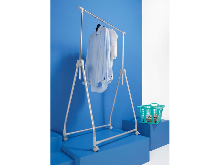 LIVARNO LIVING® Kleiderstange, klappbar, mit 4 Rollen - Lidl.de