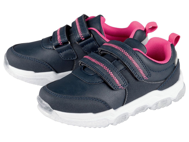 Gehe zu Vollbildansicht: LUPILU® Kleinkinder Sneaker Mädchen, mit Blinkeffekt, Textilfutter - Bild 2