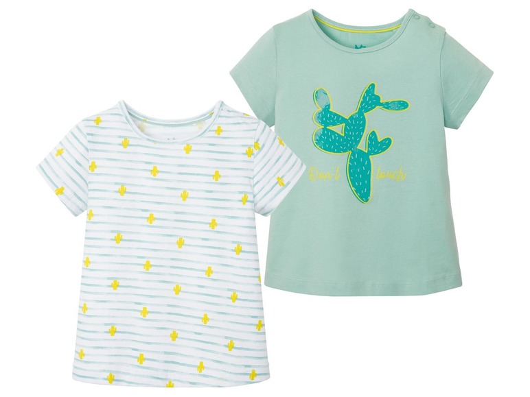 Gehe zu Vollbildansicht: LUPILU® Kleinkinder T-Shirts Mädchen, 2 Stück, aus Baumwolle - Bild 29