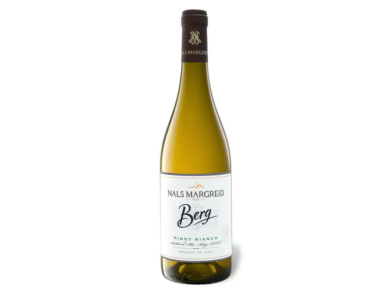 Gehe zu Vollbildansicht: Nals Margreid Berg Pinot Bianco Alto Adige DOC trocken, Weißwein 2019 - Bild 1