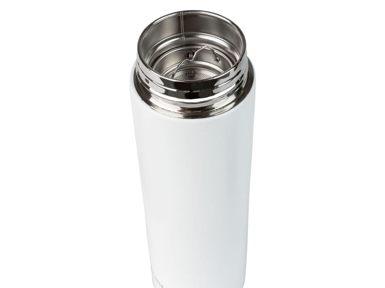 Gehe zu Vollbildansicht: Gourmet Edelstahl-Thermoflasche mit Teesieb, 500 ml - Bild 4