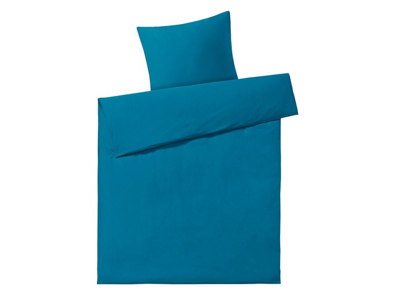 Gehe zu Vollbildansicht: MERADISO® Perkal Bettwäsche, mit Reißverschluss, aus reiner Baumwolle, 155x 220 cm - Bild 8