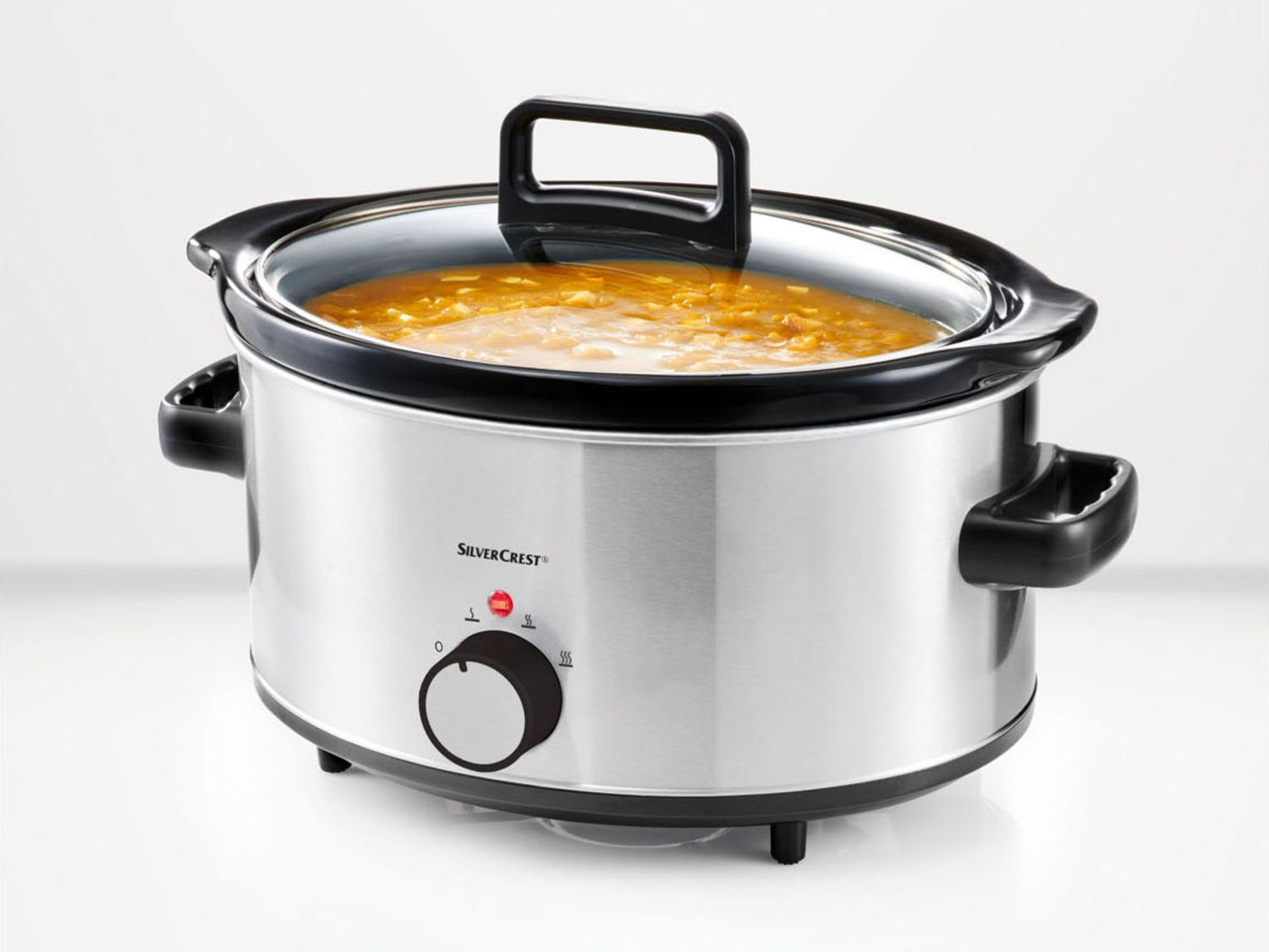 SILVERCREST® Slow Cooker, 320 Watt, 6 l Fassungsvermögen, mit 2 Garstufen, Keramiktopf Lidl.de