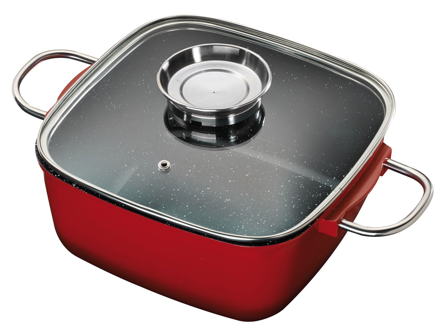 KING Bräter mit Glasdeckel 24 x 24 cm LIDL