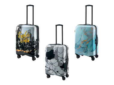 TOPMOVE® Koffer, 60 l Fassungsvermögen, mit 4 Rollen, ABS-Polycarbonat-Gehäuse