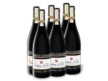 6 x 0,75-l-Flasche Weinpaket Antica Cascina Barbera d' Asti DOCG trocken, Rotwein