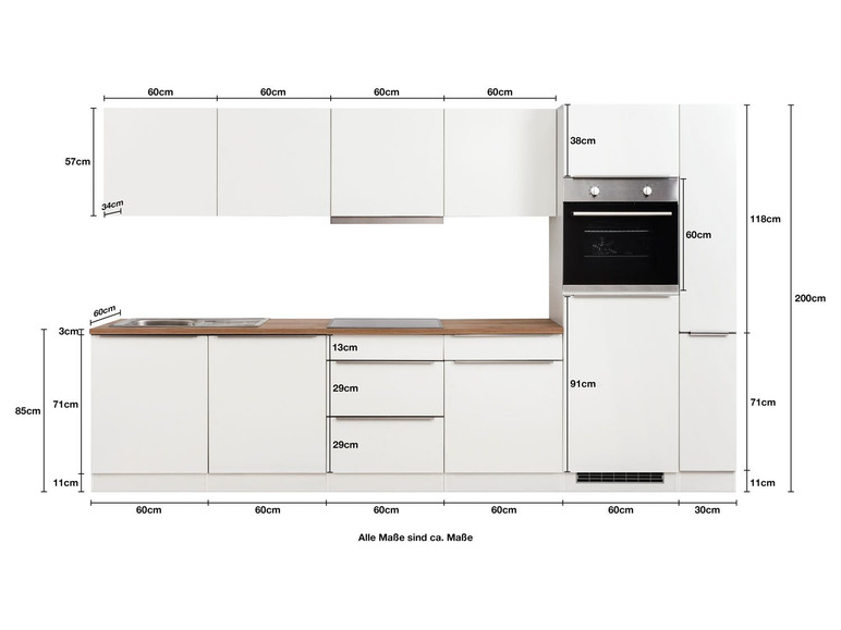 Gehe zu Vollbildansicht: HELD Küchenzeile »Montreal«, in 300/330/360/390 cm - Bild 272