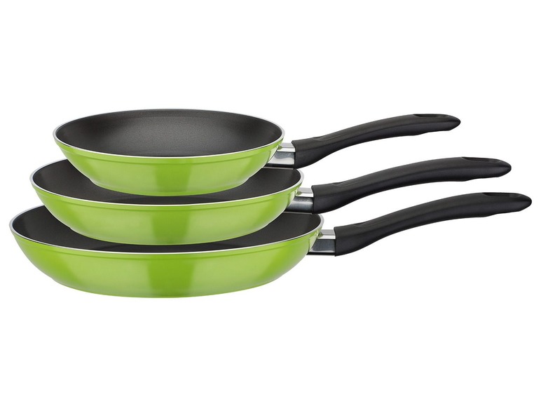 Gehe zu Vollbildansicht: GSW Pfannen-Set &raquo;Nova&laquo;, 3-teilig, bis 28 cm Durchmesser, Antihaft-Versiegelung - Bild 4
