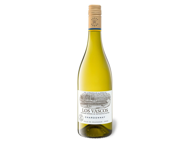 Gehe zu Vollbildansicht: Los Vascos Chardonnay Valle de Colchagua trocken, Weißwein 2019 - Bild 1